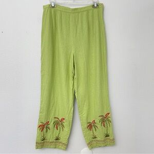 Vintage Draper’s & Damon’s Embroidered Palm Tree Pants